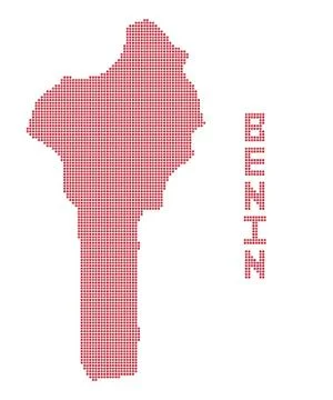 Benin Africa Dot Map Stock Illustration