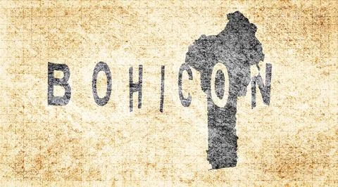 Benin Bohicon Typography Map Stock Illustration