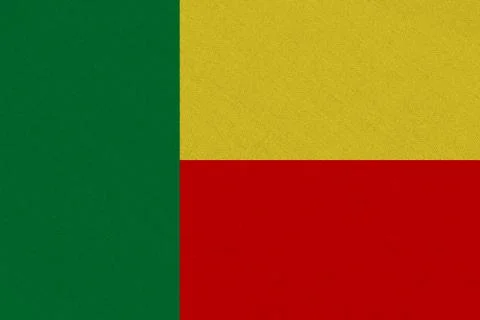 Benin fabric flag Stock Illustration
