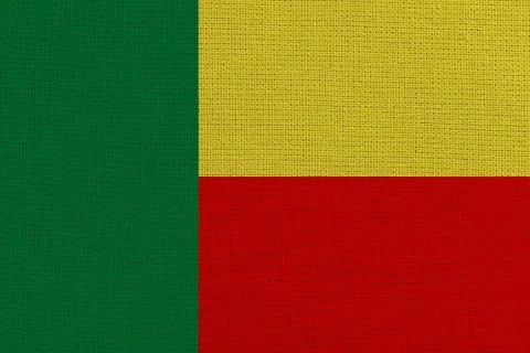 Benin fabric flag Stock Photos