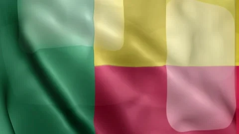Benin Flag Stock Footage 133773017