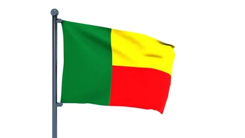 Benin Flag Stock Footage 150195609
