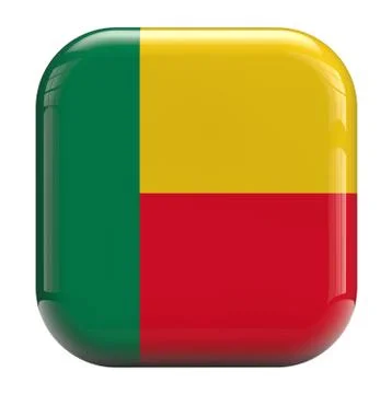 Benin flag icon image Stock Illustration
