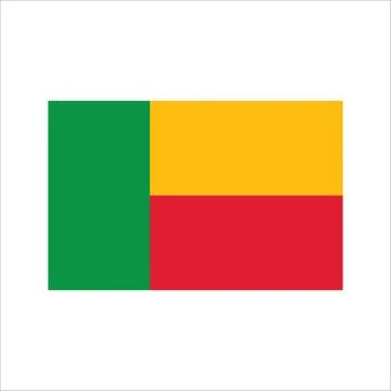 Benin flag icon vector template Stock Illustration