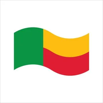 Benin flag icon vector template Stock Illustration
