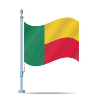 Benin flag 스톡 일러스트