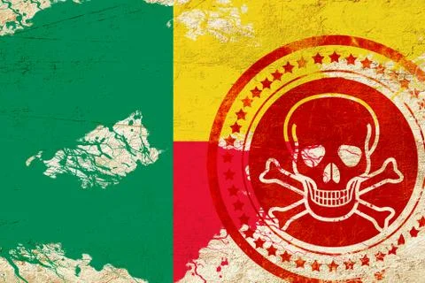 Benin flag Stock Illustration