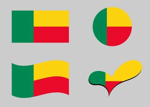 Benin Flag Stock Illustration