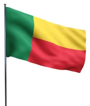Benin Flag Image Stock Illustration