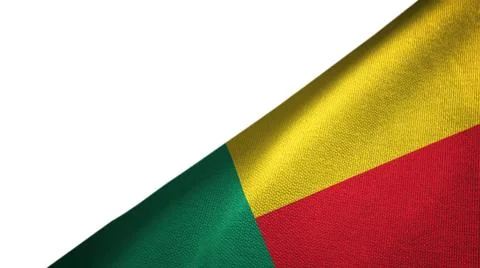 Benin flag right side with blank copy space Stock Illustration