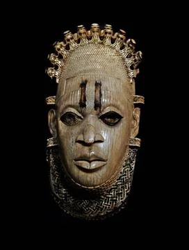  Benin ivory mask, representing Queen Idia, the mother of Esigie, the Oba ... Stock Photos
