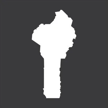 Benin map icon vector template Stock Illustration