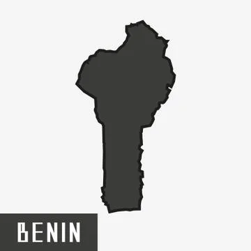 Benin map. Stock Illustration
