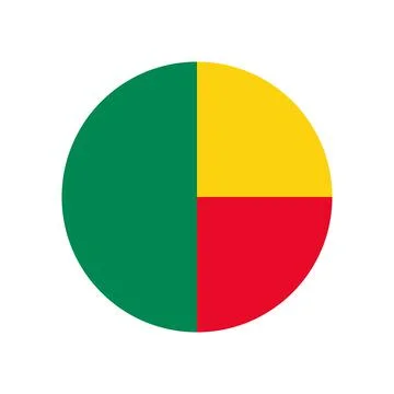 Benin vector flag isolated on white background Stock Illustration