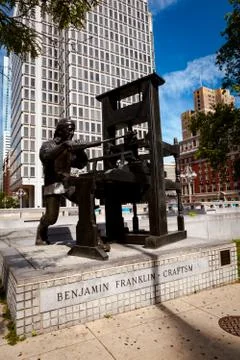 Benjamin Franklin Craftsman Stock Photos