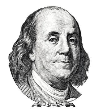 Benjamin Franklin portrait Stockillustratie