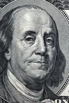 Benjamin Franklin, a portrait Foto stock