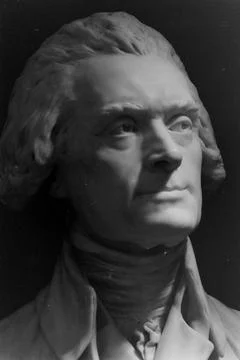 Benjamin Franklin's Bust Sculpture, Worcester, Massachusetts, USA Foto stock