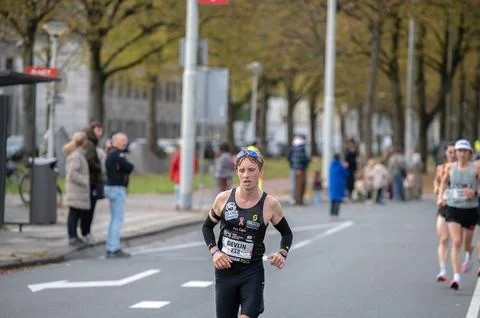 Benoit BeDevlin Derudder At The TCS Marathon At Amsterdam The Netherlands 1.. Stockfoto's