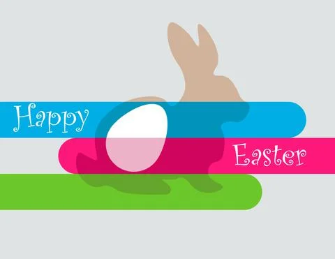 With a bent ear and greeting text Stock Illustration