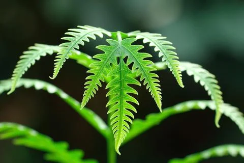 Bent fern leaf for pattern Stock Photos