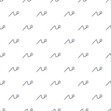 Bent metal nails creating seamless construction pattern Ilustración de archivo