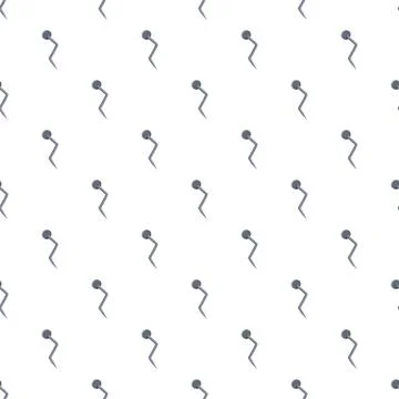 Bent nail construction hardware seamless pattern Stock Illustration