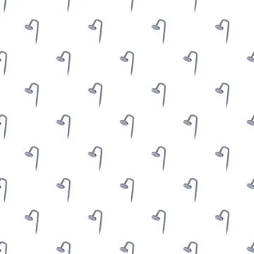 Bent nail pattern representing failure and damage Ilustración de archivo