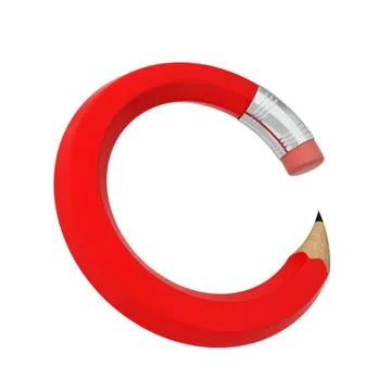 Bent pencil Stock Illustration