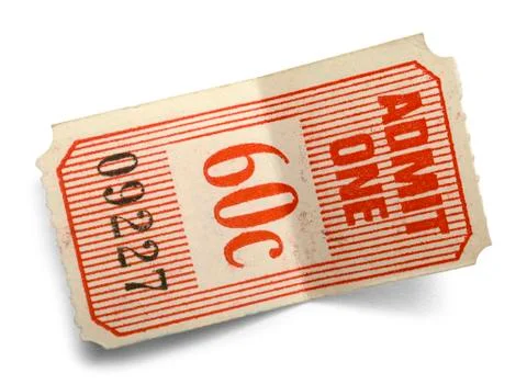 Bent Ticket Stock Photos