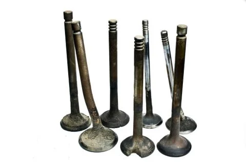Bent valves Foto stock