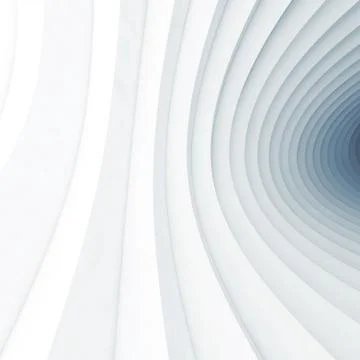 Bent vortex tunnel interior, 3d render Stock Illustration