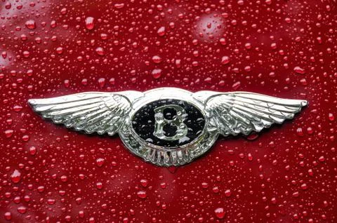 Bentley logo with raindrops Photos