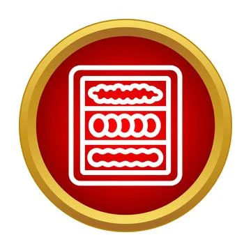 Bento box icon representing japanese lunch meal Stock Illustration