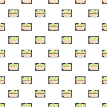 Bento box meal pattern healthy food illustration Stock Illustration
