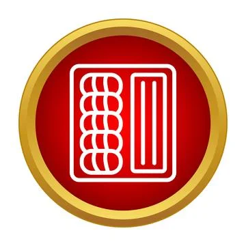 Bento box meal prep takeaway food icon Stock Illustration