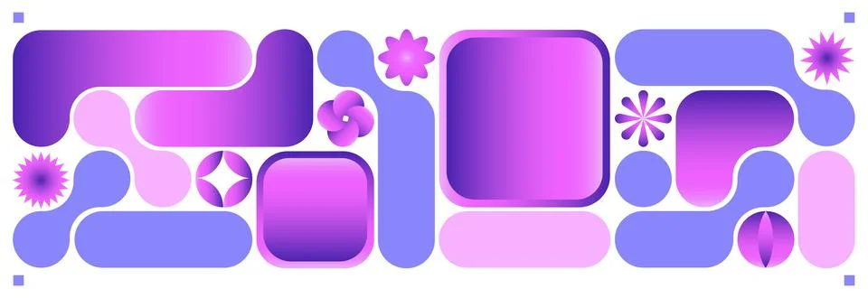 Bento grid layout, geometric boxes, abstract shape 스톡 일러스트