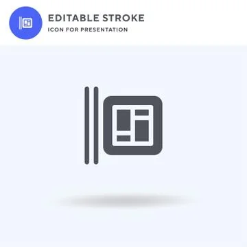 Bento icon vector, filled flat sign, solid pictogram isolated on white, logo イラスト素材