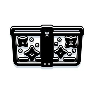 Bento lunch box containing stylized food design Stock Illustration