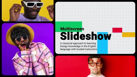 Bento Multiscreen Slideshow After Effects素材