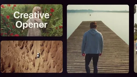 Bento Multiscreen Slideshow Stock After Effects