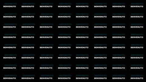 Benvenuto Text 02 Stock Footage 148216851