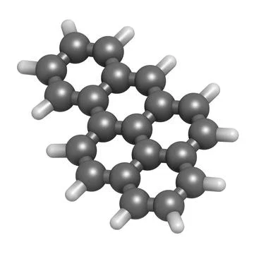 Benzo-a-pyrene (BaP) polycyclic aromatic hydrocarbon molecule. 3 Stock Illustration
