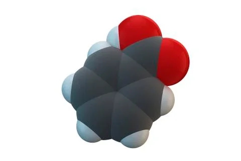 Benzoic acid molecule Stock Illustration