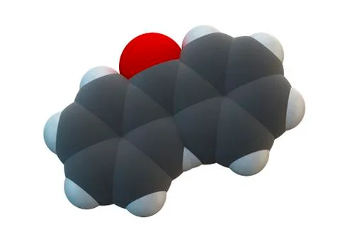 Benzophenone molecule Stock Illustration