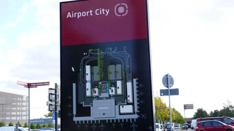 BER airport map Stock Footage 139860298
