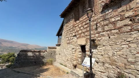 Berat Castle Albania - Static Daytime View Stock Footage 346343931