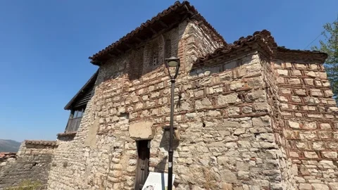 Berat Castle Albania - Static Daytime View Stock Footage 346343949