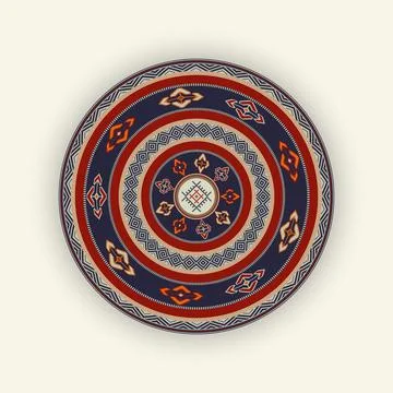 Berber round  symbol vector  Stock Illustration