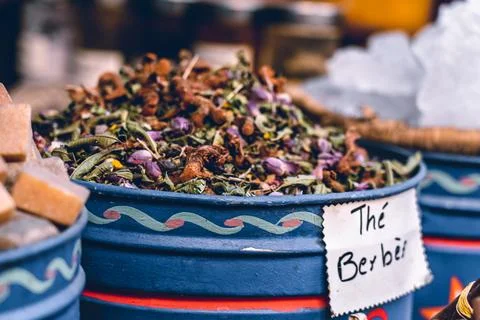 Berber tea seeds: Tiny vessels of tradition, harboring the essence of warmt.. Stock Photos